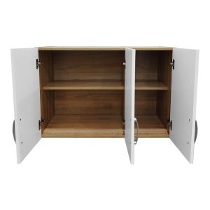 Wardrobe with five doors Athos I Sonoma-white 170x42x240cm