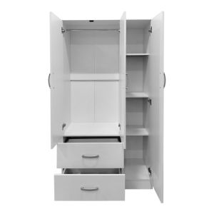 Wardrobe with five doors Athos white 170x42x240cm