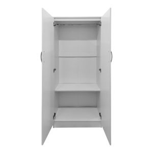 Wardrobe with five doors and loft Athos I white 170x42x240cm