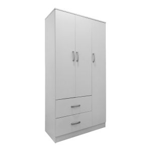 Wardrobe with five doors and loft Athos I white 170x42x240cm