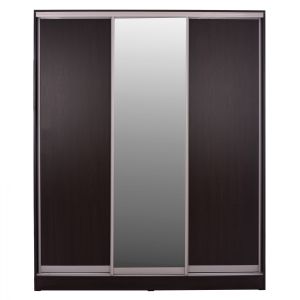 Гардероб с плъзгащи се врати Adler в цвят венге с огледало 183x60x220cm Hm2461,02