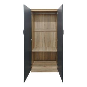 Wardrobe with six doors Athos Ii Sonoma-anthracit 240x42x240cm