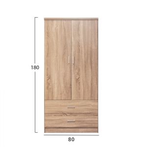 Гердероб с 2 врати 80x42x181 цвят сонома Hm338,02