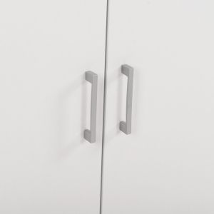 Upper cabinet for 2-chamber wardrobe Jaslyn, melamine in white 80.2x42x60cm (hm350.05)