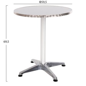 Градинска алуминиева маса Frodo 39 60cm 3legs Hm5539