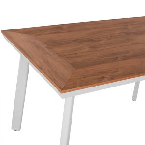 Градинска алуминиева маса Hm5562,01 бяла 120x80x72
