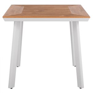 Градинска алуминиева маса Hm5563,01 бяла 80x80x72