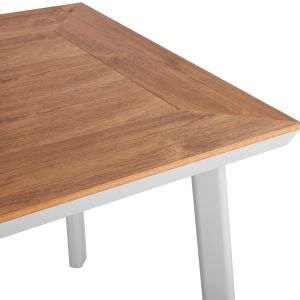 Градинска алуминиева маса Hm5563,01 бяла 80x80x72