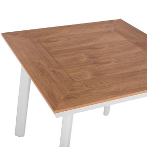 Градинска алуминиева маса Hm5563,01 бяла 80x80x72