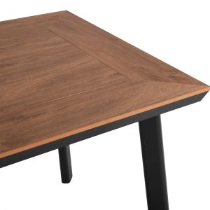 Градинска алуминиева маса Hm5563,02 сива 80x80x72