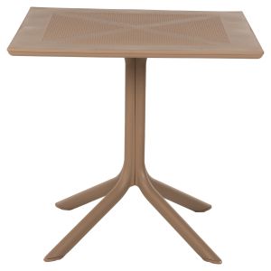 Градинска квадратна маса от полипропилен Lunar капучино 80x80x75cm Hm5930,14