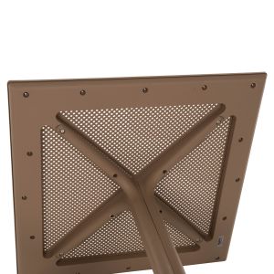 Градинска квадратна маса от полипропилен Lunar капучино 80x80x75cm Hm5930,14