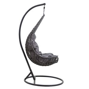Градинска люлка Soleil със сиви възглавници 103x83x200cm