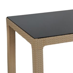 Градинска маса Explore от Pp с Uv защита цвят капучино 90x90x73,5cm