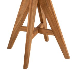 Градинска маса Leo Hm9622 от масивно тиково дърво масив 80x80x75hcm