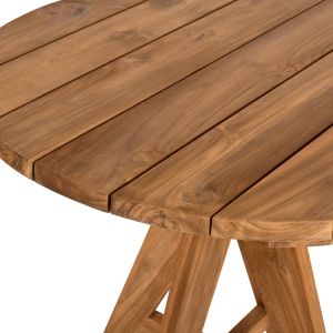 Градинска маса Leo Hm9622 от масивно тиково дърво масив 80x80x75hcm
