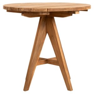 Градинска маса Leo Hm9622 от масивно тиково дърво масив 80x80x75hcm