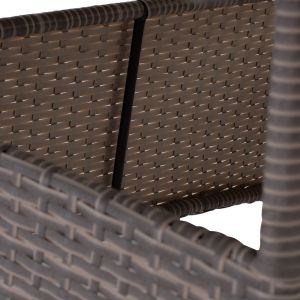 Градинска маса Military Rattan със стъклен плот Hm5141,31 120x70x75