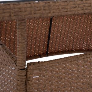 Градинска маса Military Rattan със стъклен плот Hm5141,32 120x70x75