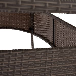Градинска маса Minsk Rattan със стъклен плот Hm5507,01 150x90x75