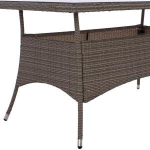 Градинска маса Minsk Rattan със стъклен плот Hm5507,01 150x90x75