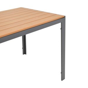 Градинска маса Nares с алуминиева рамка и плот полиууд дървесина 140x80x72,5cm