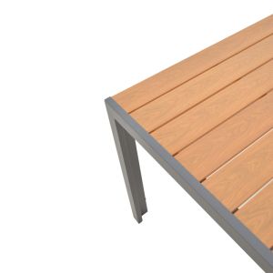 Градинска маса Nares с алуминиева рамка и плот полиууд дървесина 180x90x72,5cm