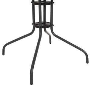 Градинска маса квадратна Figo Hm5972.01 сив метално-стъклен плот 80χ80χ71hcm