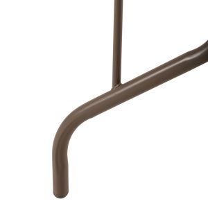 Градинска метална маса Adam закалено стъкло, цвят Шампанско110χ60χ71hcm Hm5020,04