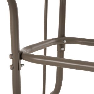 Градинска метална маса Adam закалено стъкло, цвят Шампанско120χ70χ71hcm Hm5679,04