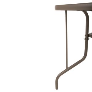 Градинска метална маса Adam закалено стъкло, цвят Шампанско120χ70χ71hcm Hm5679,04
