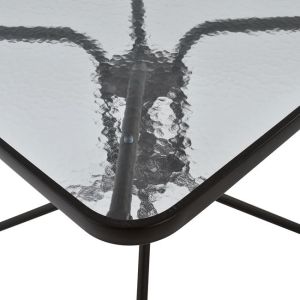 Градинска метална маса Figo кафява 70χ70χ72cm Hm5036,02
