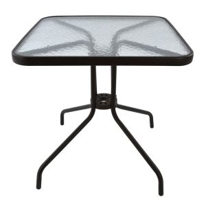 Градинска метална маса Figo кафява 70χ70χ72cm Hm5036,02