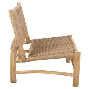 Градинска пейка Londer с две места тик масив и синтетичен ратан 120x75x78hcм Hm5984