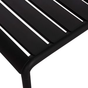 Garden side table Korver Hm6334.02 polypropylene in black 100x60x46cm.