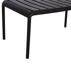 Garden side table Korver Hm6334.02 polypropylene in black 100x60x46cm.
