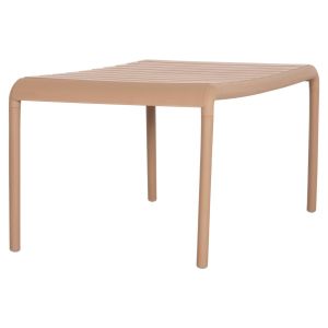 Garden side table Korver Hm6334.04 polypropylene in cappuccino 100x60x46cm.