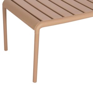 Garden side table Korver Hm6334.04 polypropylene in cappuccino 100x60x46cm.