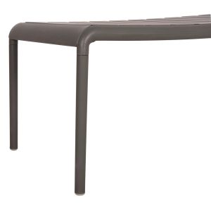 Garden side table Korver Hm6334.05 polypropylene in dark olive 100x60x46cm.