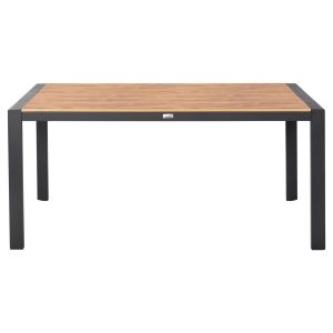 Градинска трапезна маса Goya алуминий антрацит и поливуд плот 160x80x75cm Hm6059,03