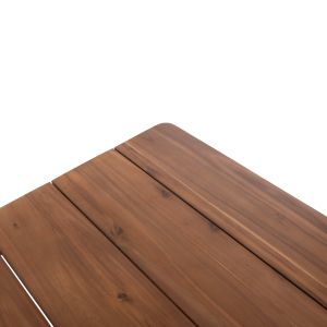 Garden dining table Navant solid acacia wood - natural color 200x100x75hcm Hm6136
