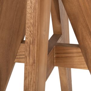 Градинска трапезна/помощна маса Leo тик масив 60x60x75hcм Hm9860,11