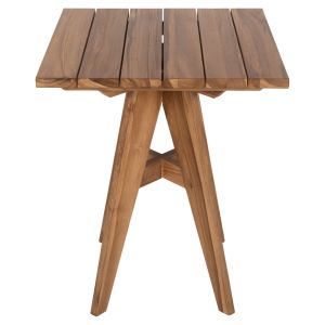 Градинска трапезна/помощна маса Leo тик масив 60x60x75hcм Hm9860,11