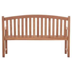 Градинска триместна пейка Elena Hm18125 тиково дърво - естествен цвят 150x61x95всм.