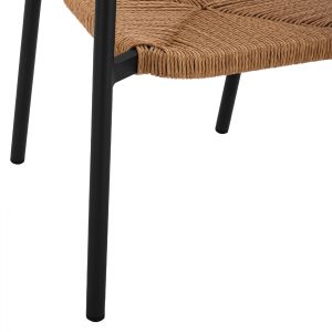 Градински алуминиев стол Hm5786,02 55,5x50x77,5 Cm,