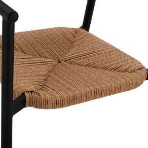 Градински алуминиев стол Hm5786,02 55,5x50x77,5 Cm,