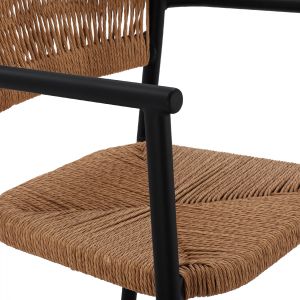 Градински алуминиев стол Hm5786,02 55,5x50x77,5 Cm,