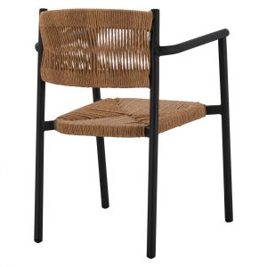 Градински алуминиев стол Hm5786,02 55,5x50x77,5 Cm,