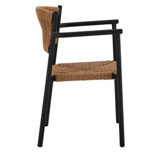 Градински алуминиев стол Hm5786,02 55,5x50x77,5 Cm,