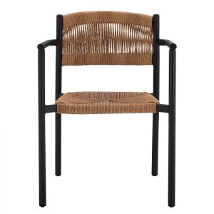 Градински алуминиев стол Hm5786,02 55,5x50x77,5 Cm,